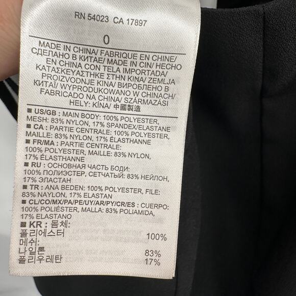 BANANA REPUBLIC Black Mesh Inset Jumpsuit // 0 - Picture 11 of 13